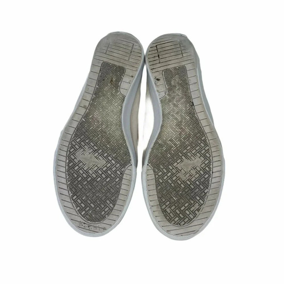 Tommy Hilfiger Boat Shoes Flats Womens Sz 7M Beige Slip On Round Toe Bow Fabric - Picture 8 of 10